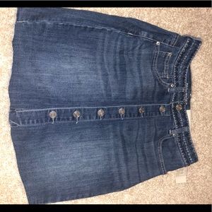 denim jean skirt